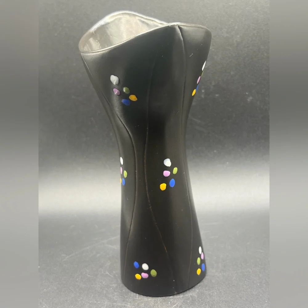 Hjordis Oldfors Poang Series Handmade Hand Painted Pottery Vase, Upsala Ekeby